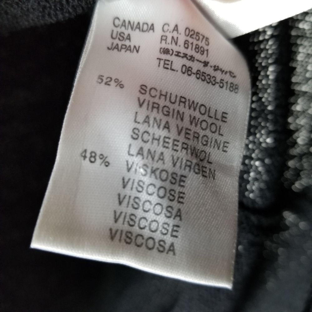 Escada Womens XXL Sleeveless Tank Top Sweater Wool Viscose Black EU 46 Size 16 - Picture 4 of 7